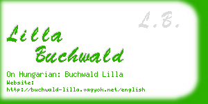 lilla buchwald business card